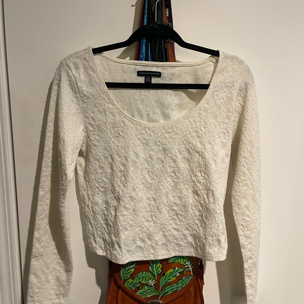 Cream Lace Women's Top